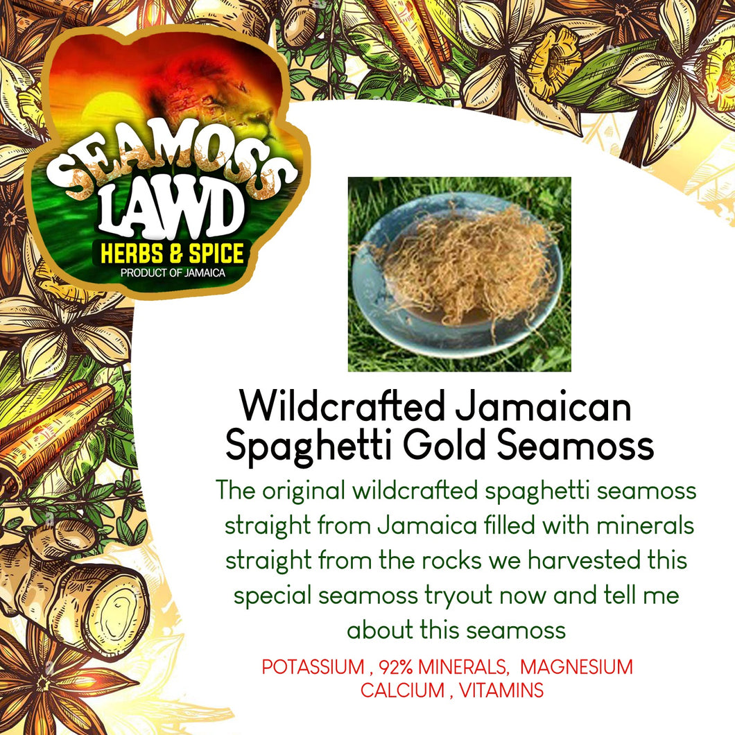 Wildcrafted Gracilaira gold seamoss